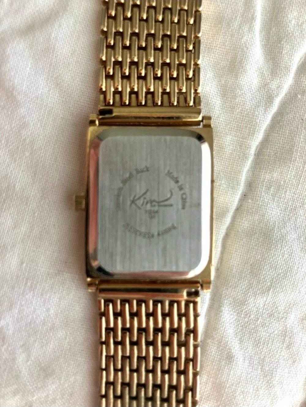 Kim Rodgers Gold Tone Squared Face Quartz Watch - Picture 7 of 9
